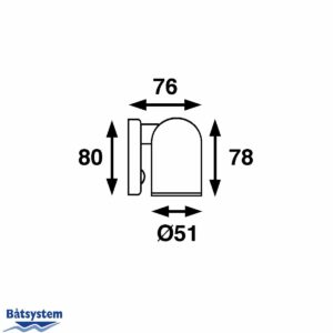 14-9405-Tube-LED-Reading-Light-Dimensions