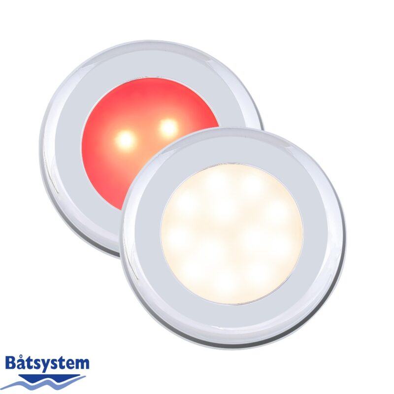 Nova II LED Ceiling Light Red/White (Opaque Lens)