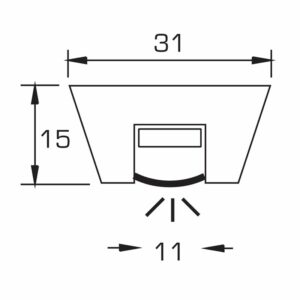 14-9530-5-Mahogany-Profile-for-Light-Strip-Measure