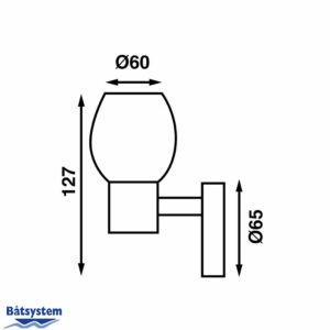 14-LW2USB-LED-Reading-Light-Dimensions