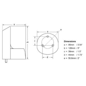 NaviLED-Deck-Mount-Adaptor-Dimensions